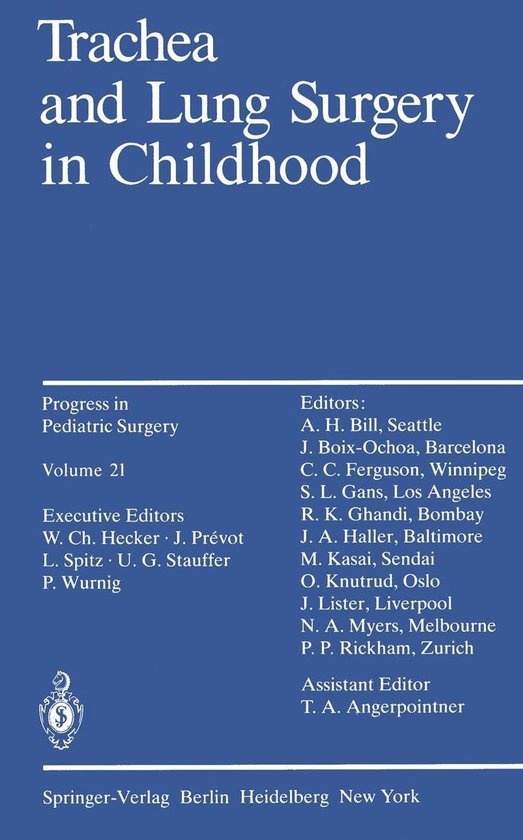 Medicine (R0) - Trachea and Lung Surgery in Childhood - cover