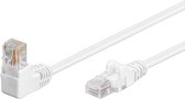 CAT5E Netwerkkabel - RJ45 - wit - 0.5 m