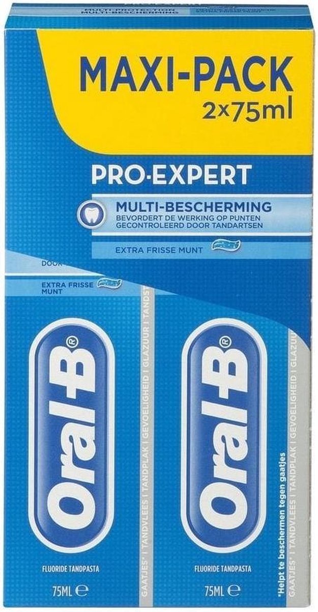 filosofie opladen Brengen Oral-B Pro-Expert Multi Bescherming - 2 x 75 ml - Tandpasta | bol.com