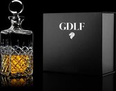 GDLF® Handgemaakte Kristallen Whiskey Karaf Royal 1st Edition | Handmade in Italie | Collection of 1500 | Kado Man | Cadeau voor Man