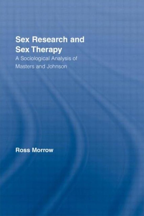 Sex Research and Sex Therapy - cover