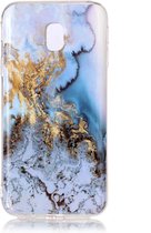 Marmer TPU Back Cover - Geschikt voor Samsung Galaxy J3 (2017) Hoesje -