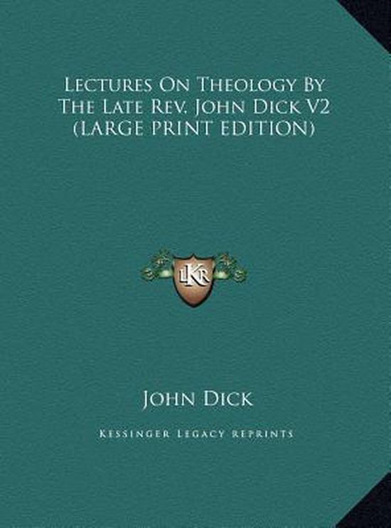 Foto: Lectures on theology by the late rev john dick v2