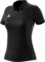 adidas Core 18 Training  Sportpolo - Maat M  - Vrouwen - zwart