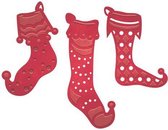 Spellbinders - Holiday Collection - D-Lites Die - Stocking Trio. S3-221
