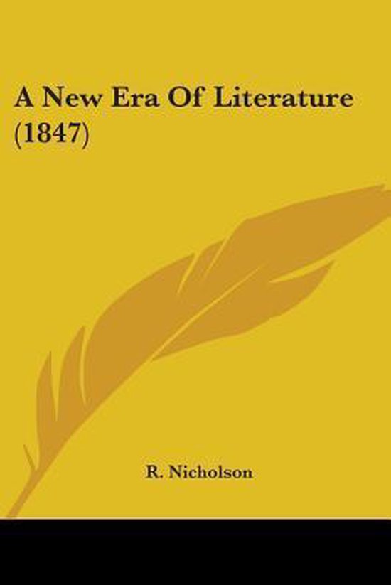 A New Era Of Literature (1847) - cover