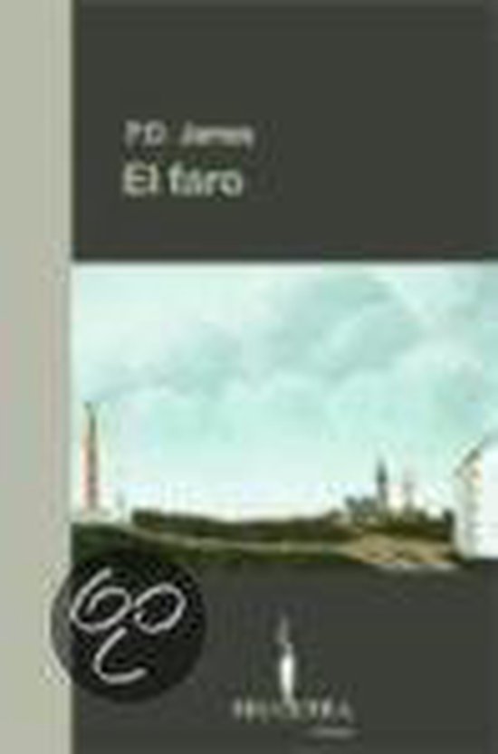 Boek 'El Faro' met een illustratie van een vuurtoren en gebouwen aan de kust onder een blauwe hemel.