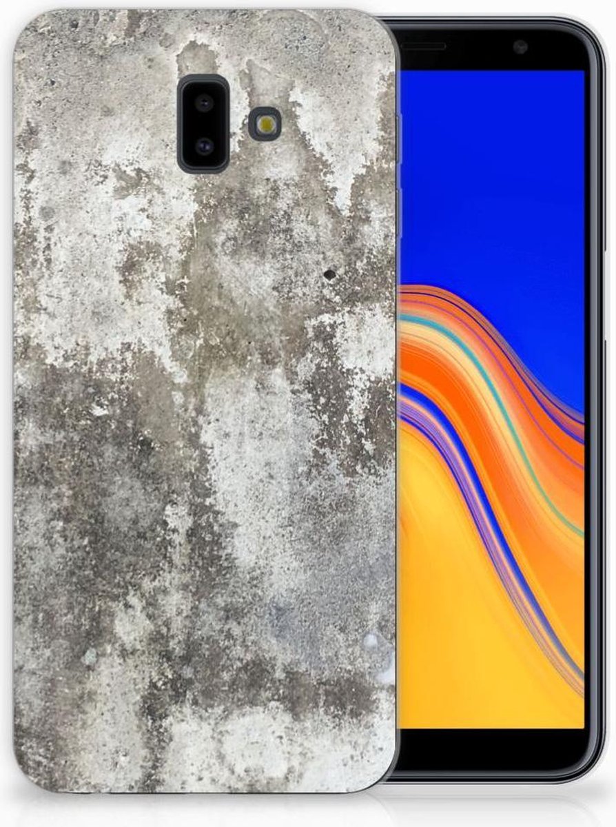 Samsung Galaxy J6 Plus (2018) TPU Siliconen Hoesje Beton Print
