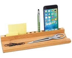 WEDO Bamboe Desk Organizer met Smartphone Houder