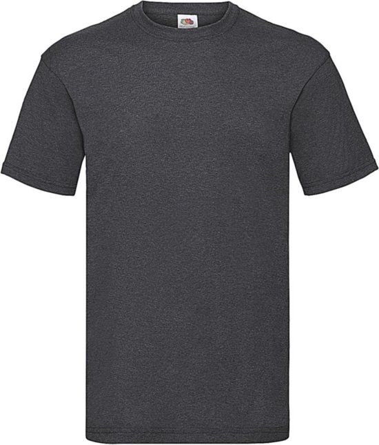 Fruit Of The Loom Maglietta Valueweight T Uomo - Girocollo, 100% Cotone, Nero, XXXL (61-036-0)