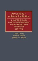 Accounting--A Social Institution