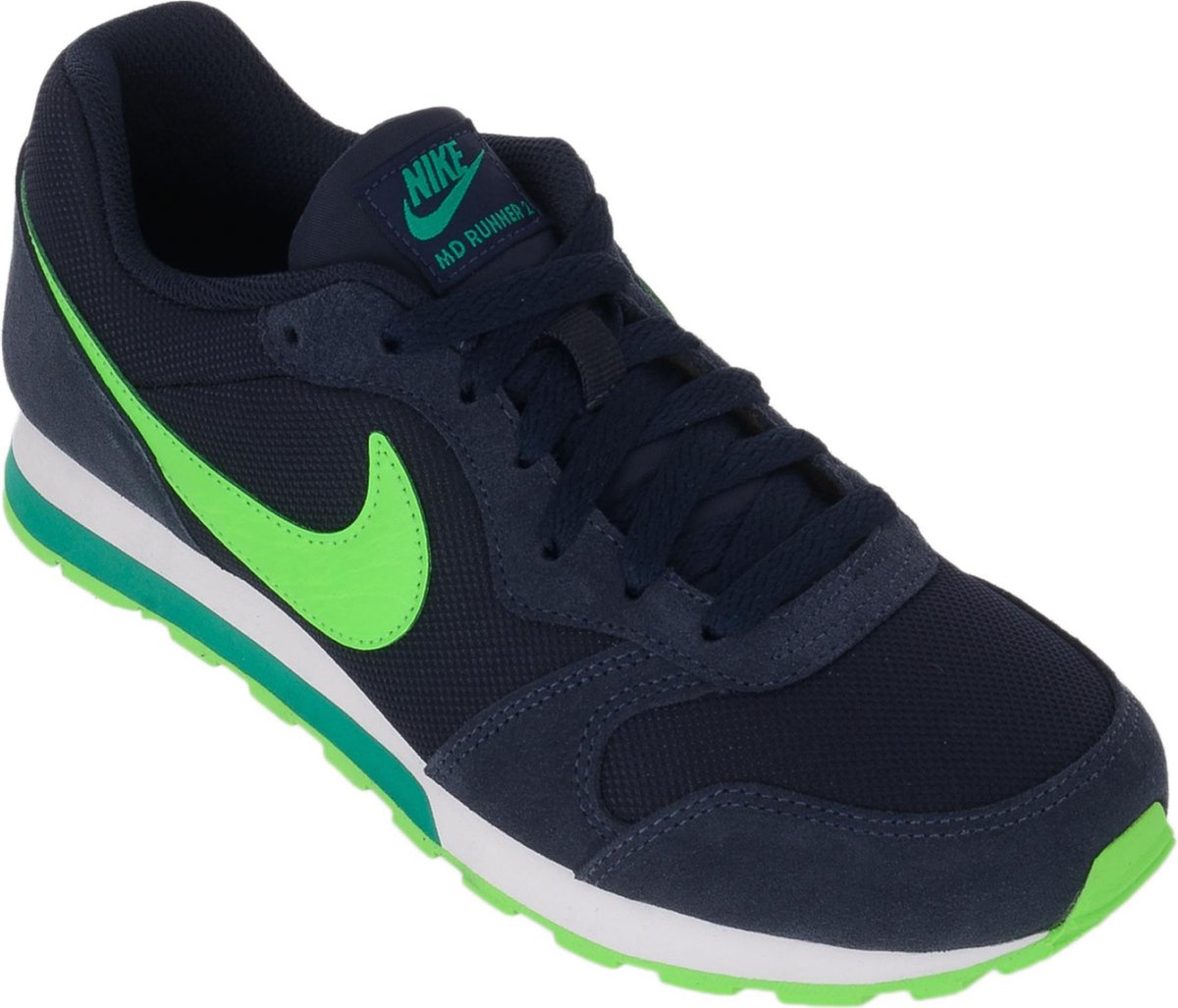 Nike 2 (GS) Sneakers Junior Sportschoenen - Maat - Unisex - blauw/groen | bol.com