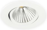 Groenovatie Spot encastrable LED - 7W - Dimmable - Rond - Inclinable - 230V - Ø 88 mm - Blanc Neutre - Lot de 6 - Blanc