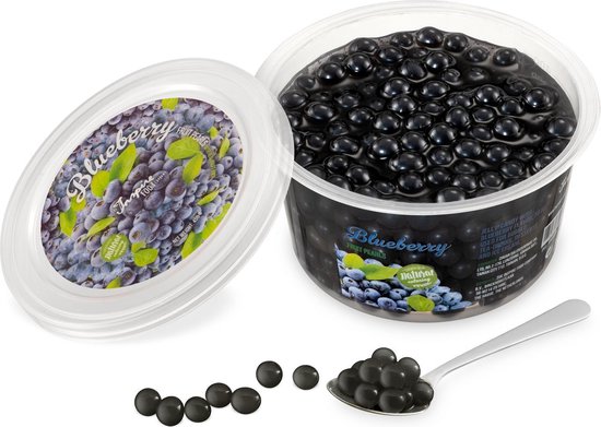 Inspire Food Company - Bubble tea - Bubble Tea Parels - Popping Boba Pearls - Popping Fruitparels - Bosbessen smaak - 450 gram