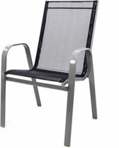 Tuinstoel stoelen vier stoelen ( RVS en textiline)