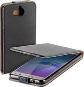 MP Case zwart eco lederen flip case voor Huawei Y6 2017 flip cover