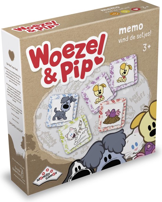 Woezel & Pip Memo Kinder Kaartspel