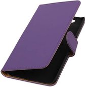 Bookstyle Wallet Case Hoesjes Geschikt voor Motorola Nexus 6 Paars