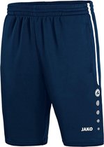 Jako - Training shorts Active Junior - Sport shorts Junior Blauw - 128 - marine/wit