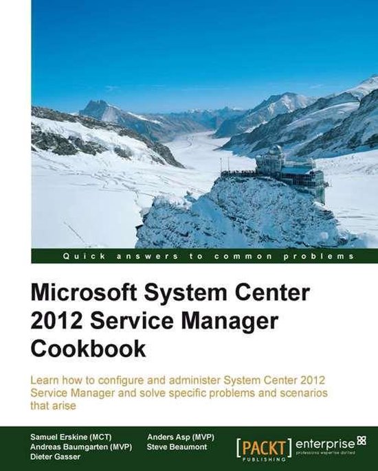 Microsoft System Center 2012 Service Manager Cookbook - cover