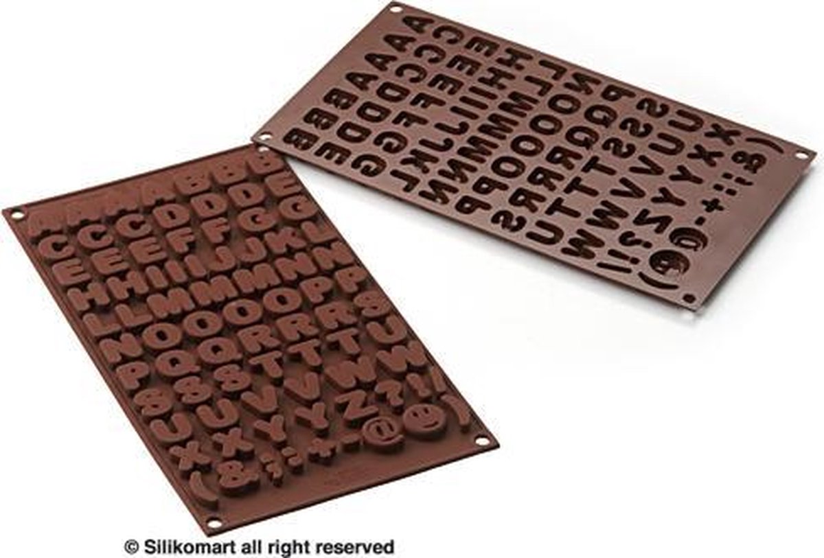 Silikomart Chocoladevorm Alfabet
