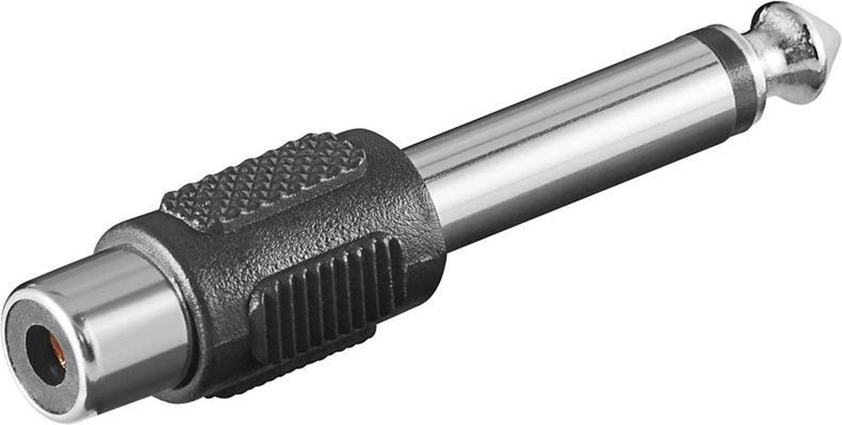 Goobay RCA-adapter naar mono AUX-jackplug 6,35 mm-stekker