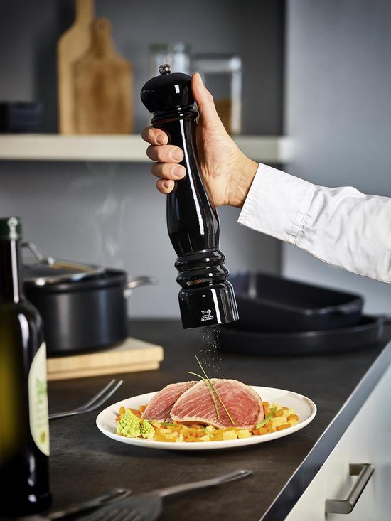 PEUGEOT Electric pepper mill Elis Sense with lighting and u'Select system, height: 20 cm, stainless steel, 27162