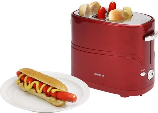 Hotdogmachine |Hot Dog Maker | Hotdog Machine | 650 W voor 2 Hotdogs |  Gemakkelijk in... | bol.com
