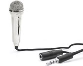 Kikkerland Mini karaoke microfoon voor smartphones – Ideaal voor Tiktok – Muziek – Karaoke – Feestje – Zilver