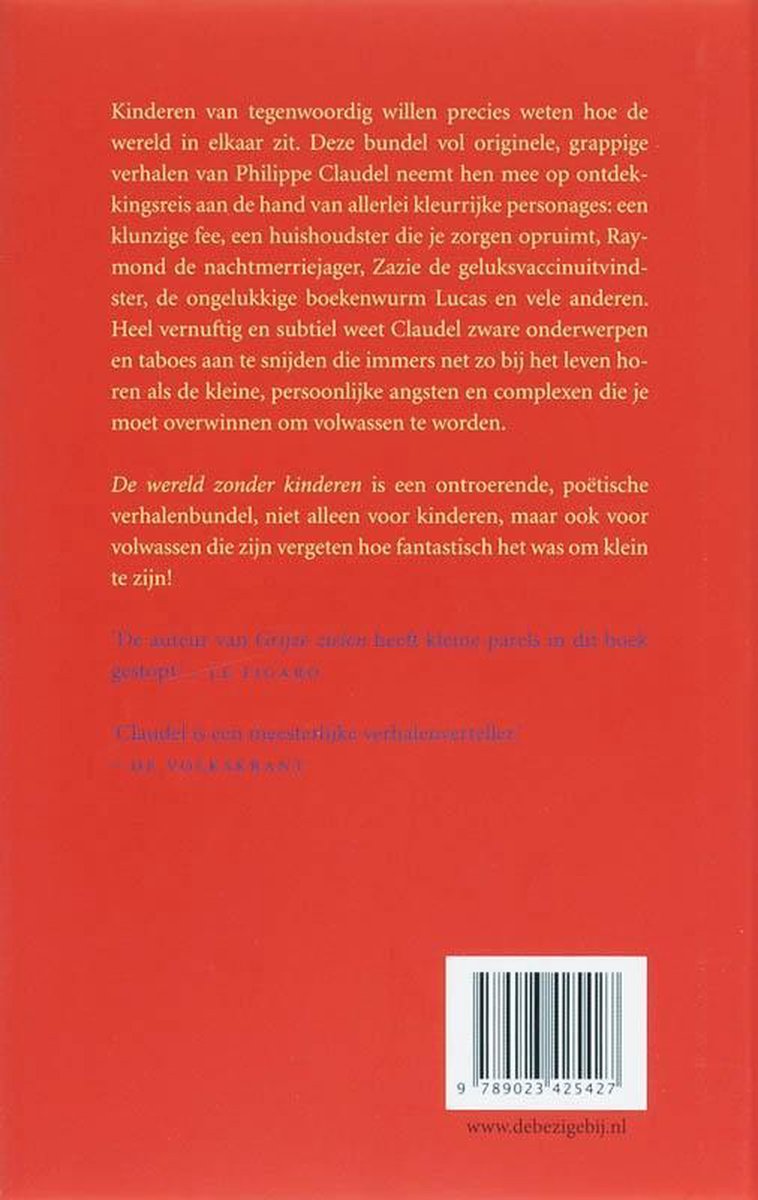 De wereld zonder kinderen - back cover