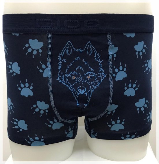 DICE Underwear heren hipster/ boxershort Wolf, navy blauw, maat S