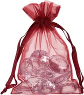 Shingyo 200 stuks organza zakje 10x15cm - Product Kleur: Bordeaux rood