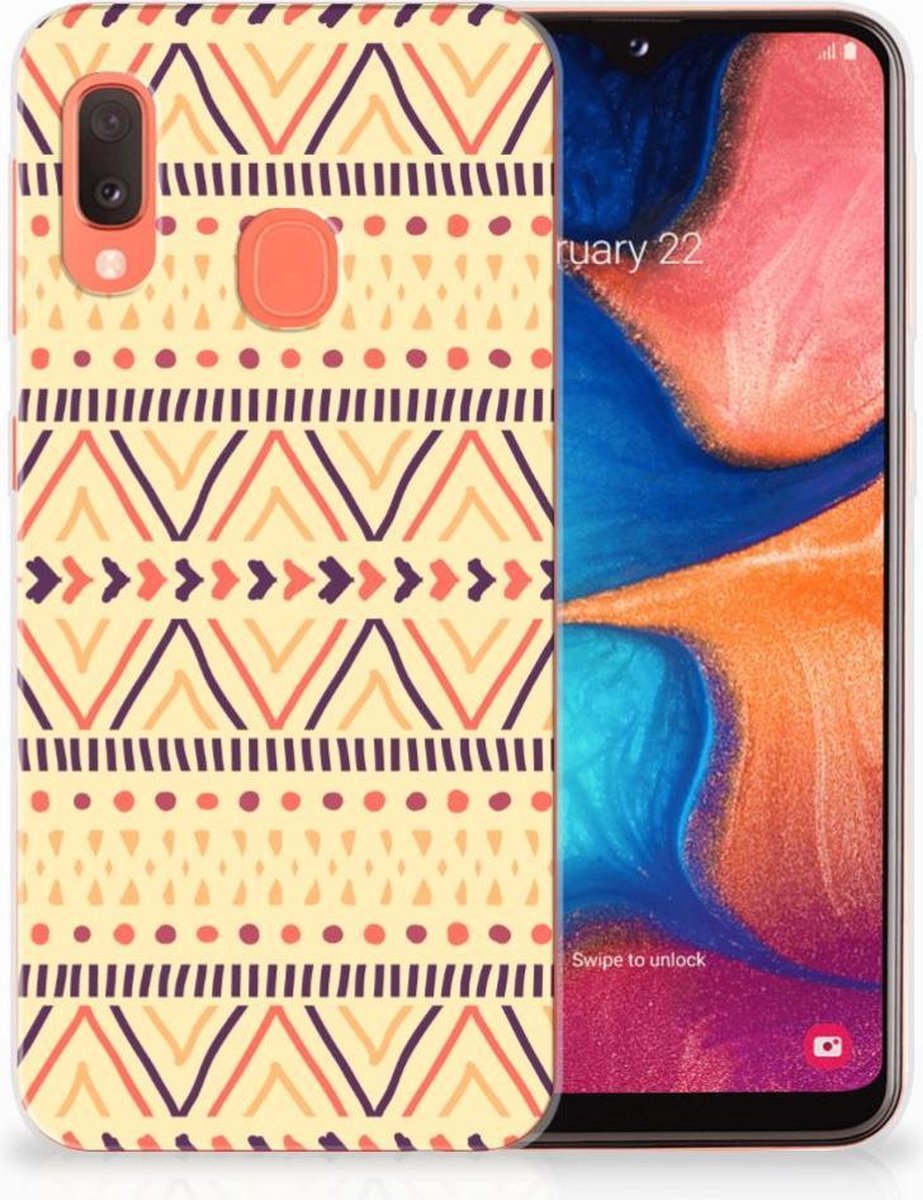 Samsung Galaxy A20e TPU bumper Aztec Yellow