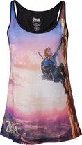 Zelda Breath of the Wild - All over Link climbing Female Top - XL