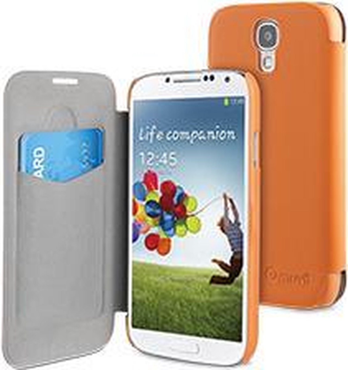 Muvit - Easy Folio Card case - Samsung Galaxy S4 - oranje