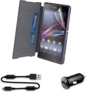 muvit Sony MFX Xperia Z2 Essential Pack (Folio+Screen+Charger)