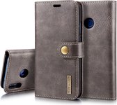 2-in-1 Book Case - Huawei P20 Lite Hoesje - Grijs