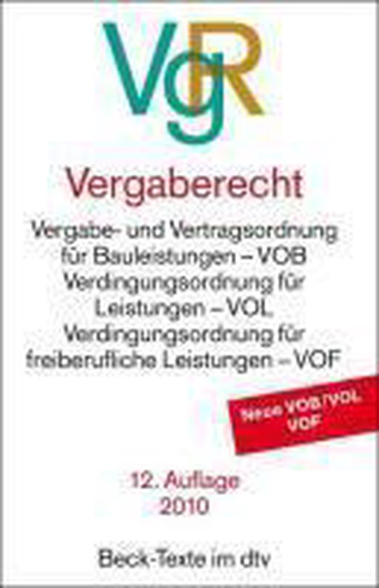 Vergaberecht (VgR) - cover