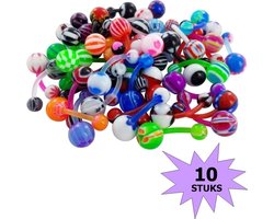 Fako Bijoux - Navelpiercing - Acryl - 10 Stuks