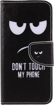 Book Case - Geschikt voor Huawei P Smart (2018) Hoesje - Don't Touch