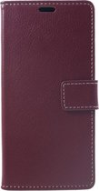 Shop4 - LG V40 ThinQ Hoesje - Wallet Case Lychee Rood