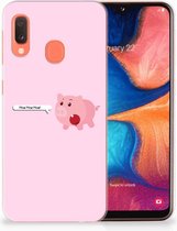 Geschikt voor Samsung Galaxy A20e TPU Hoesje Pig Mud