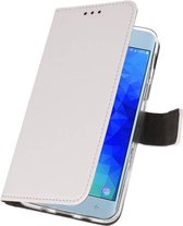 Wallet Cases Hoesje voor Galaxy J3 2018 Wit