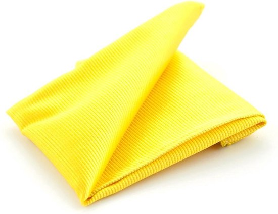 Geel pochet 100% zijde