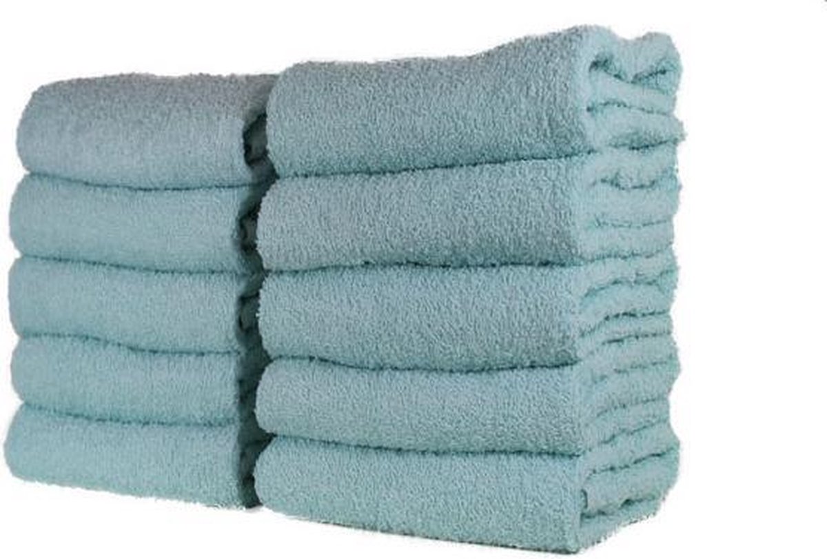 Merkloos Sans marque Katoenen Handdoek – Licht Aqua Set van 9 Stuks 70x140 cm Heerlijk zachte badhanddoeken