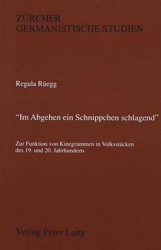 'Im Abgehen ein Schnippchen schlagend' - cover