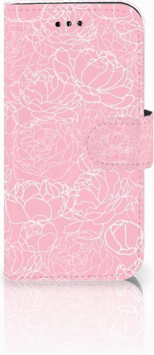 Samsung Galaxy A3 2017 Hoesje White Flowers