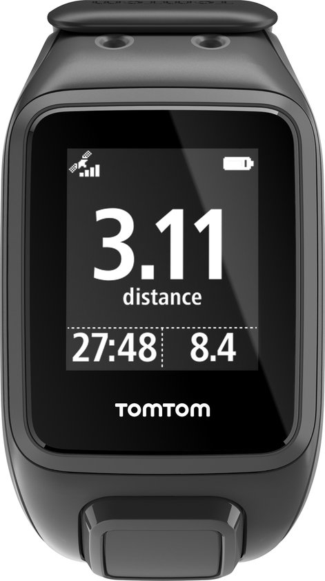 TomTom Runner 2 Cardio + Music - GPS Sporthorloge - zwart / antraciet -  large | bol.com
