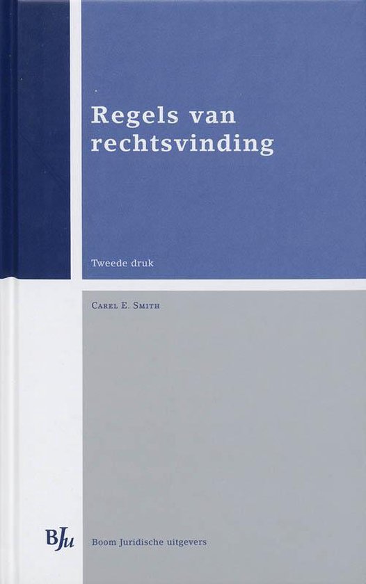 Cover van het boek 'Regels van rechtsvinding' van C.E. Smith