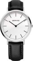 BERING 13738-404 - Horloge - Leer - Zilverkleurig - Ø 38 mm